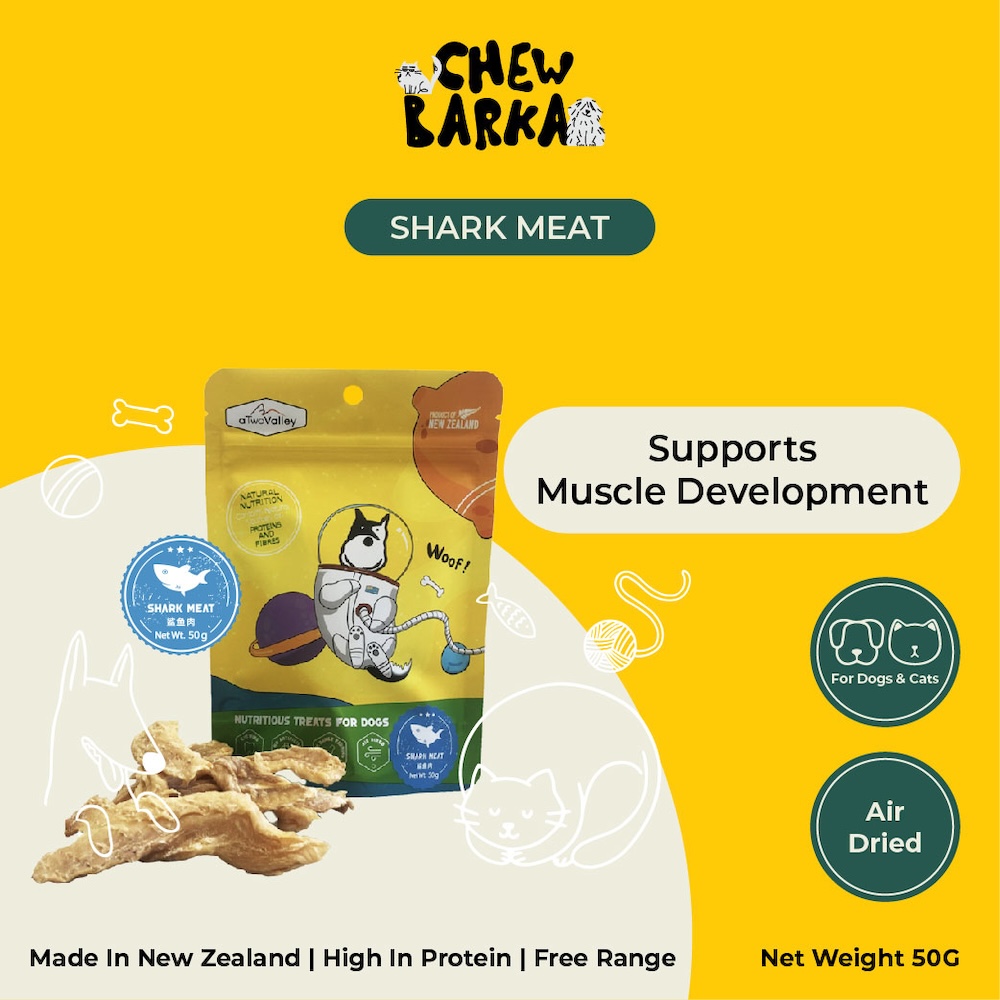 aTwoValley Air-Dried Shark Meat (50g) – ChewBarka